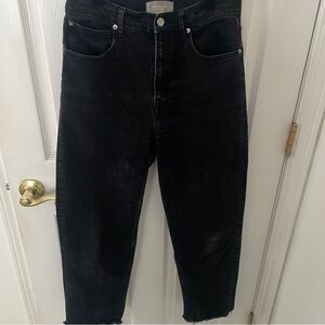 Everlane the way high Jean black denim organic cotton size 28 regular